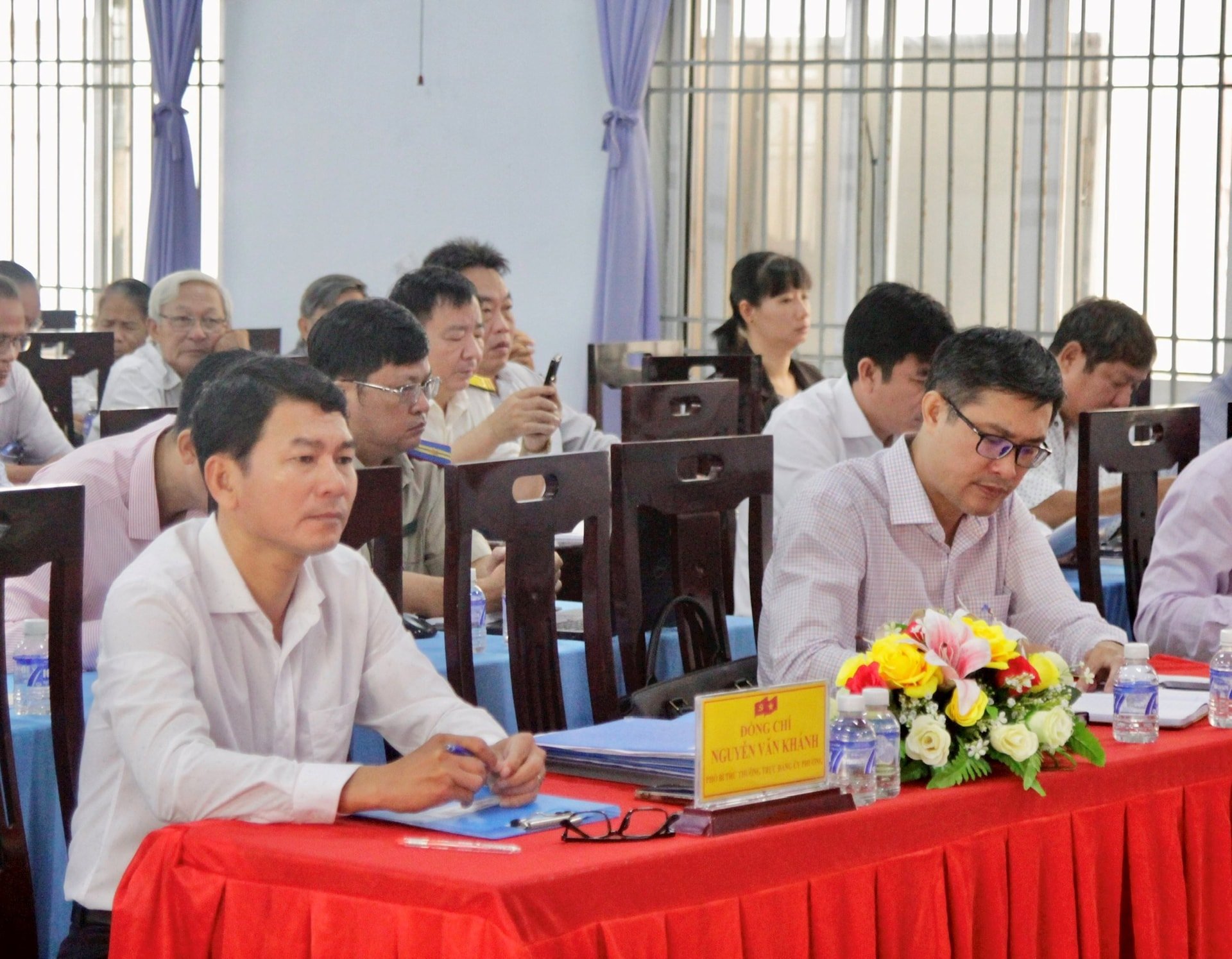 Lãnh đạo phường Phước Hội dự tiếp xúc cử tri