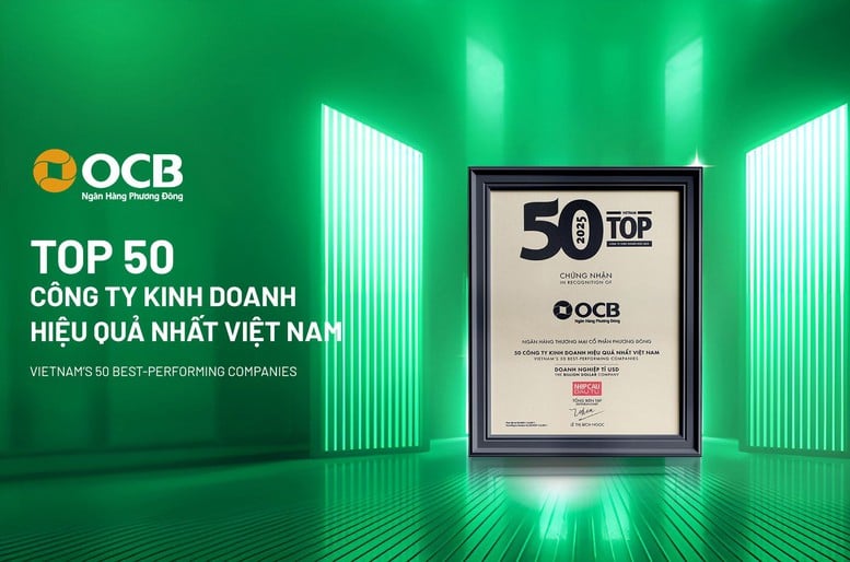 OCB ត្រូវបានផ្តល់កិត្តិយសក្នុងក្រុមហ៊ុនអាជីវកម្មដែលមានប្រសិទ្ធភាពបំផុតទាំង 50 នៅវៀតណាម - រូបថត 2.