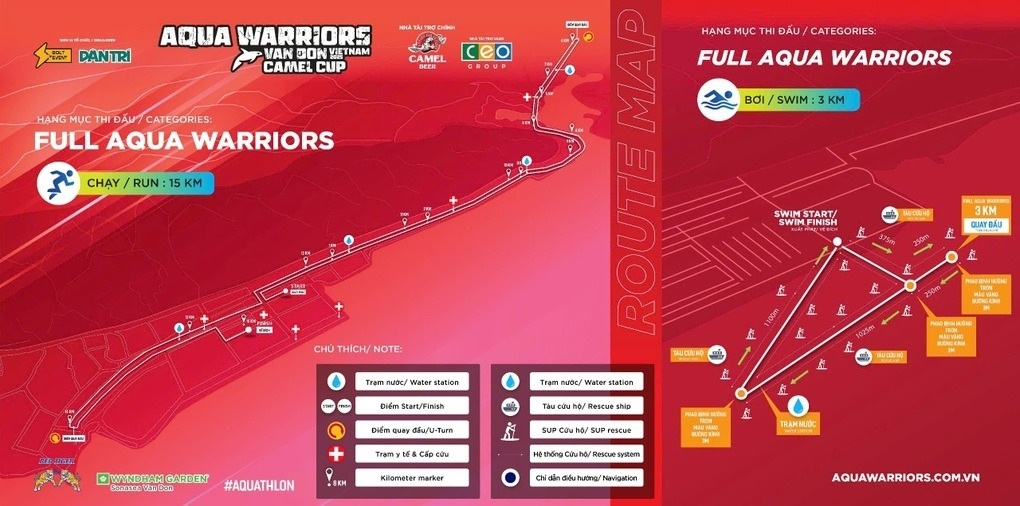 Đường bơi ở giải Aqua Warriors Vân Đồn tạo ra thử thách thú vị - 11
