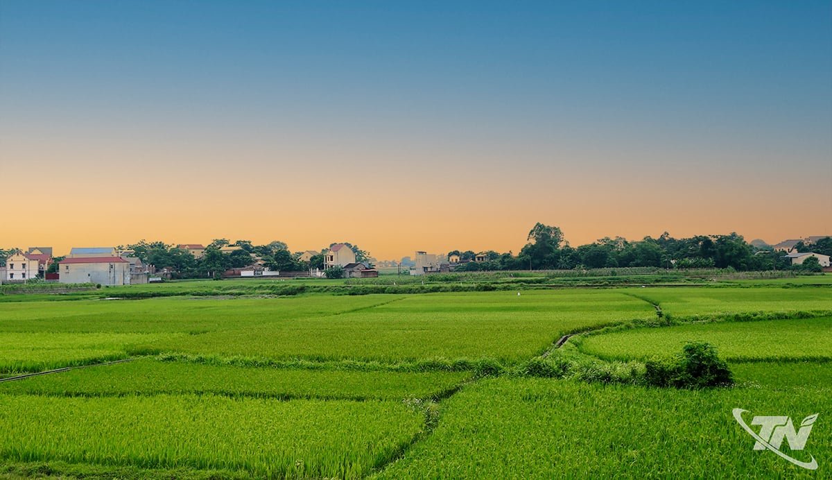 Peaceful scenery along the Cau River, where folk songs once echoed.