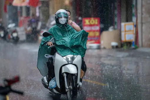 嵐の後の大雨