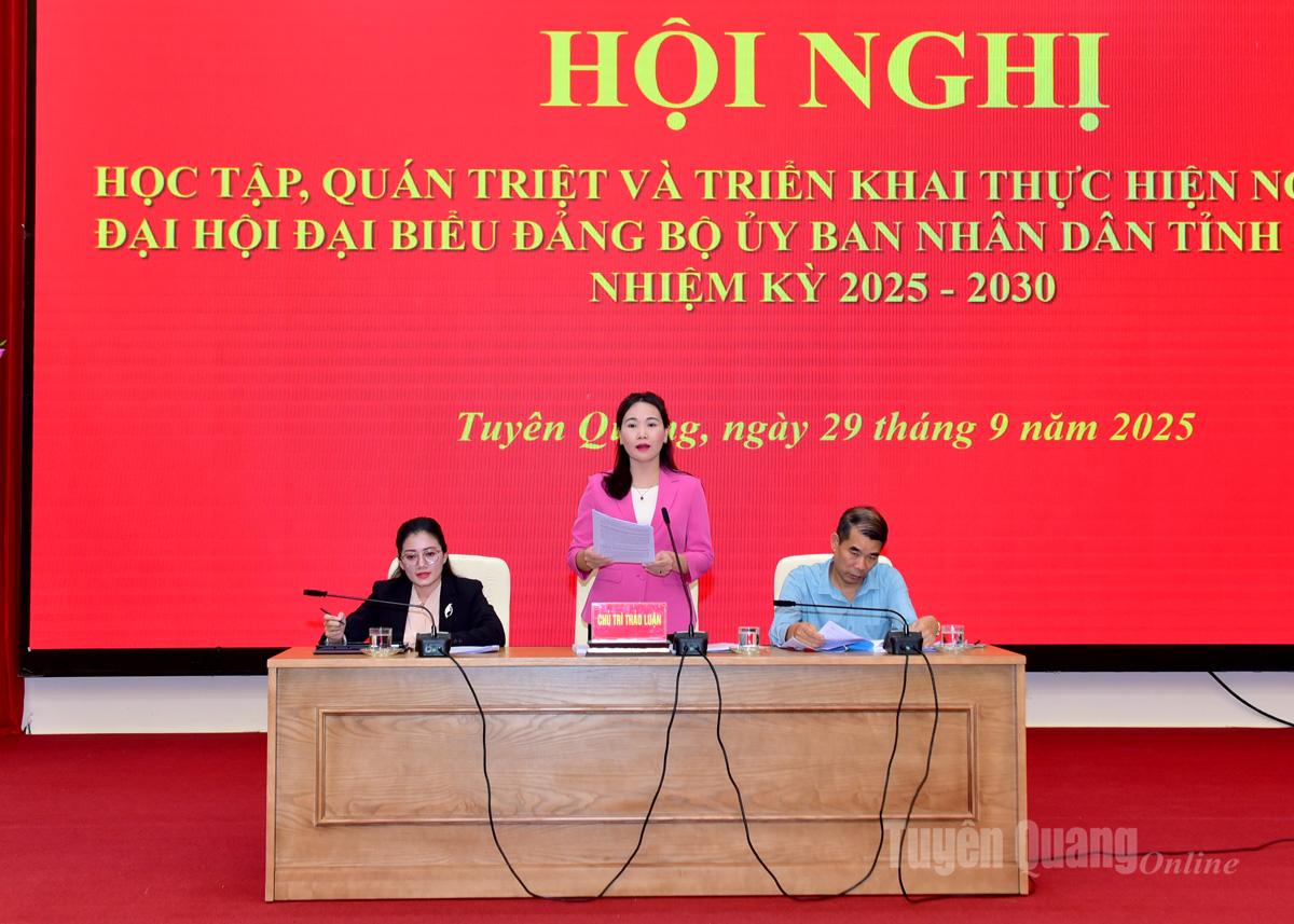 អនុ​លេខា​គណៈកម្មាធិការ​បក្ស​ខេត្ត​ជា​ប្រធាន​កិច្ច​ពិភាក្សា។