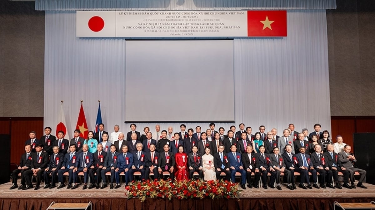 Tổng Lãnh sự quán Việt Nam ở Fukuoka tổ chức Lễ kỷ niệm 80 năm Quốc khánh và 15 năm thành lập