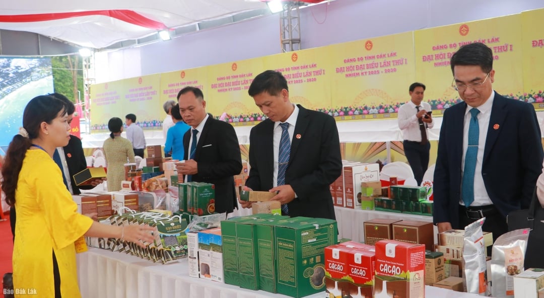 គណៈប្រតិភូបានទស្សនាផលិតផលធម្មតារបស់ខេត្ត។