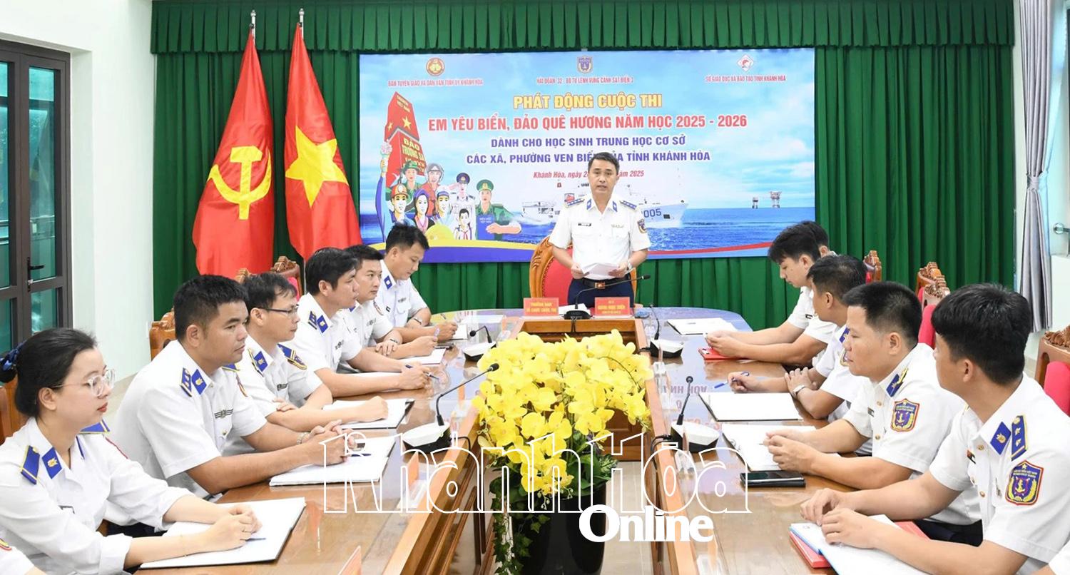 លោកវរសេនីយ៍ឯក Hoang Ngoc Thien ថ្លែងសុន្ទរកថាបើកការប្រកួត។
