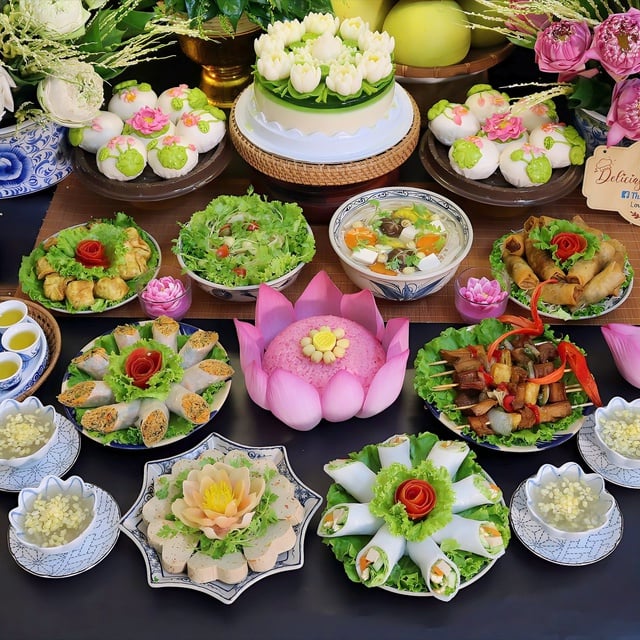 Mâm cỗ chay ngày Rằm: Khi ẩm thực trở thành lời cầu nguyện bình an - Ảnh 3.