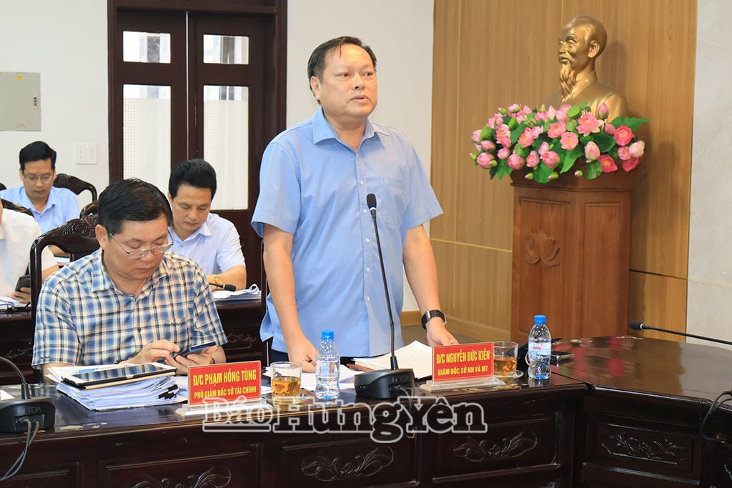 Director of the Department of Agriculture and Environment spoke at the inspection.