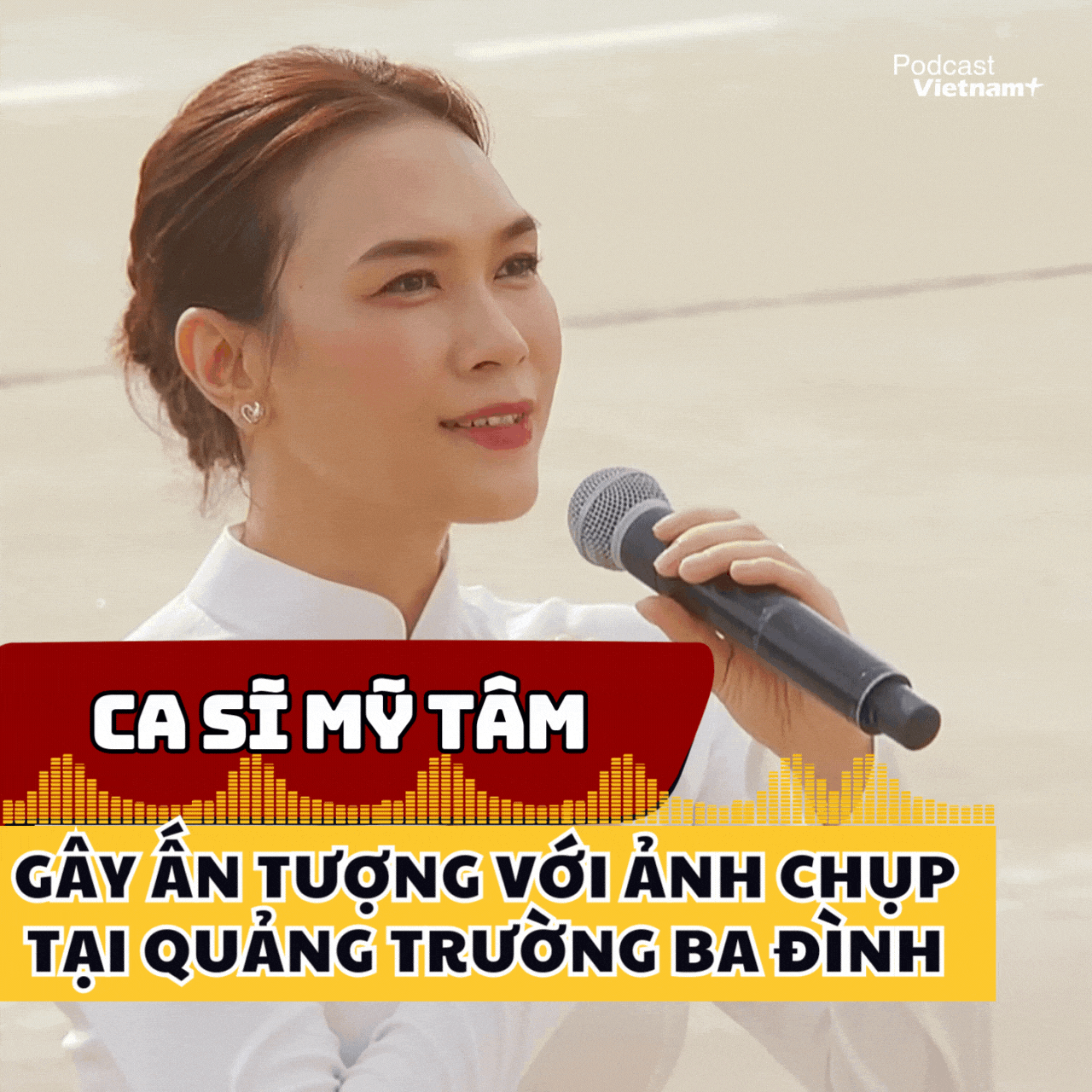 Mỹ Tâm gây ấn tượng mạnh với ảnh chụp tại Quảng trường Ba Đình