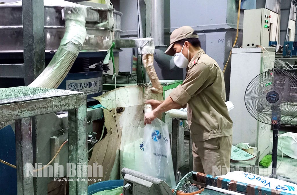 การผลิตเม็ดพลาสติกที่ Chau Au Plastic Joint Stock Company (นิคมอุตสาหกรรม Dong Van II)