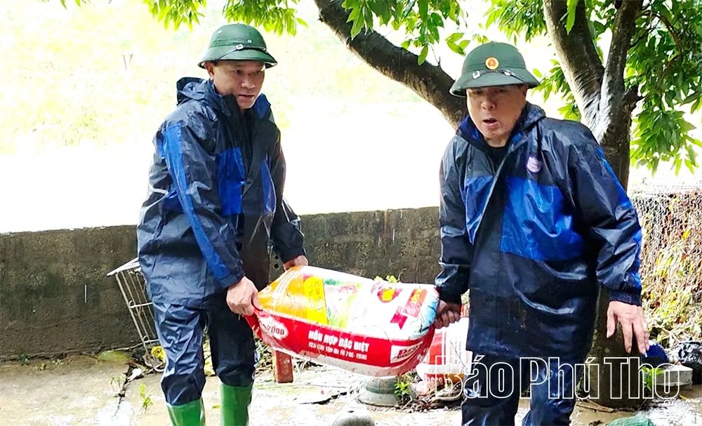 ការខូចខាតដោយសារទឹកជំនន់នៅឃុំ Dao Tru