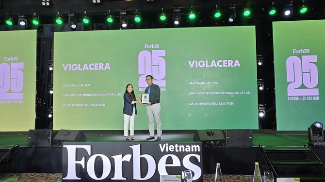 Tổng Công ty Viglacera liên tiếp nhận hai giải thưởng