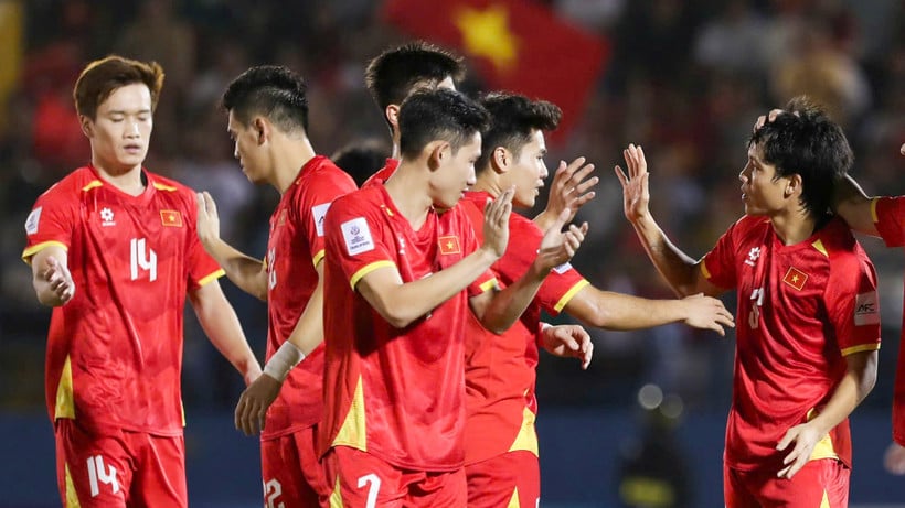 The Vietnamese team is looking forward to two matches against Nepal. (Photo: VFF)