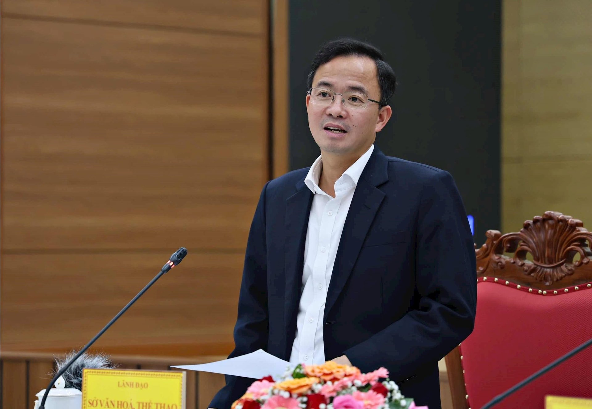 Director of the Department of Culture, Sports and Tourism of Lam Dong province spoke