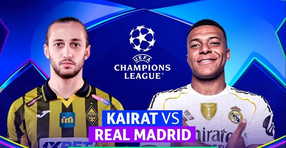 មតិលើការប្រកួត Kairat vs Real Madrid ម៉ោង 11:45 យប់។ ថ្ងៃទី ៣០ ខែកញ្ញា៖ តើអ្នកអាចបញ្ចេញកំហឹងរបស់អ្នកបានទេ? - រូបថត 1