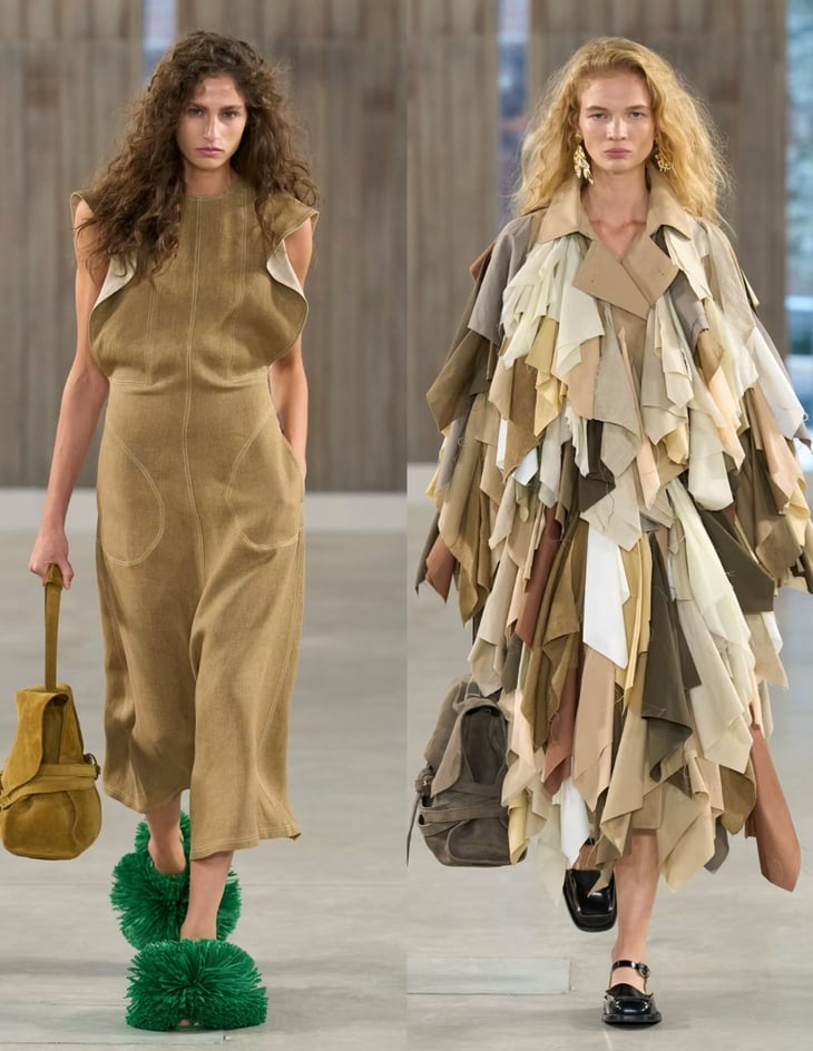 Người mẫu mang chổi cọ bồn cầu, nồi nhôm lên sàn diễn tại Tuần lễ thời trang Milan - Ảnh 2.