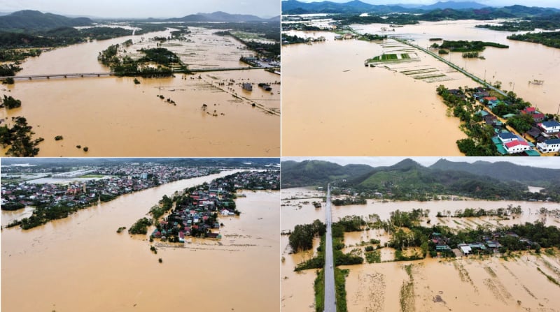 After storm No. 10, Ha Tinh people struggle with floods -0