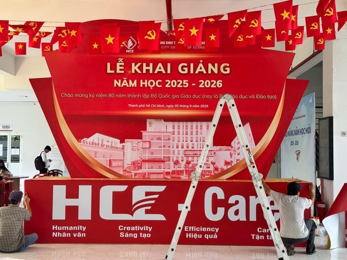 Trường nghề chuẩn bị từ A-Z cho lễ khai giảng đặc biệt- Ảnh 6.