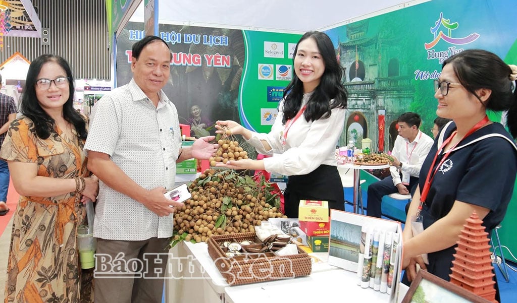 ស្តង់របស់ខេត្ត Hung Yen ក្នុងពិព័រណ៍ទេសចរណ៍អន្តរជាតិទីក្រុងហូជីមិញឆ្នាំ ២០២៥។