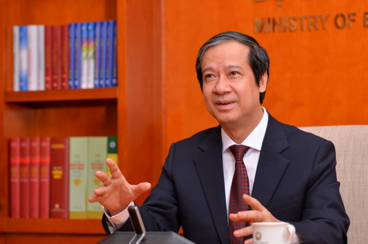Bộ trưởng Bộ GD&ĐT Nguyễn Kim Sơn (Ảnh: VGP/NN)