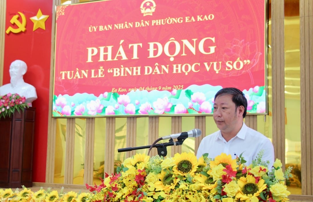 Phó Chủ tịch UBND phường Ea Kao Trần Công Hữu