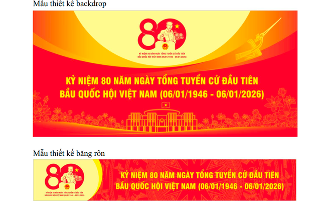 Phê duyệt mẫu biểu trưng sử dụng trong các hoạt động tuyên truyền kỷ niệm 80 năm Ngày Tổng tuyển cử đầu tiên bầu Quốc hội Việt Nam  - Ảnh 2.