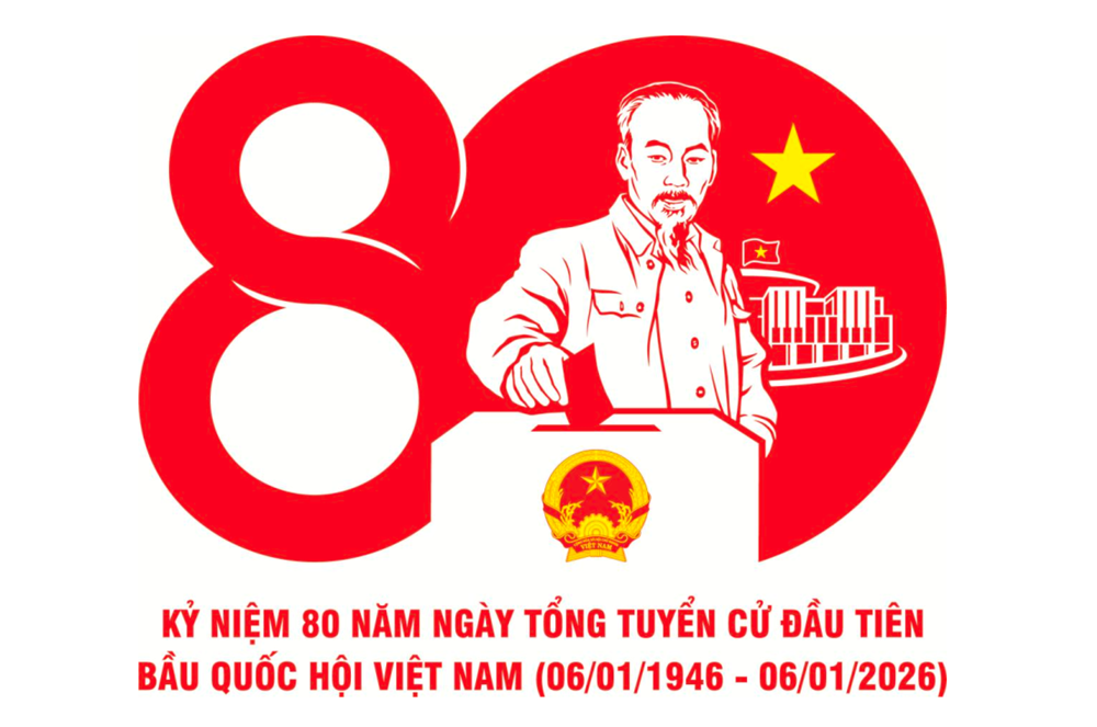 ផ្សព្វផ្សាយ​ការ​រចនា​រូប​សញ្ញា​ដើម្បី​អបអរសាទរ​ខួប​លើក​ទី​៨០​នៃ​ការ​បោះ​ឆ្នោត​ជ្រើស​តាំង​តំណាង​រាស្រ្ត​វៀតណាម - រូបថត​១