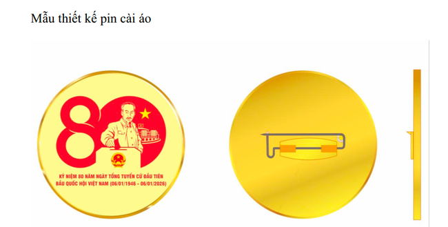 Phê duyệt mẫu biểu trưng sử dụng trong các hoạt động tuyên truyền kỷ niệm 80 năm Ngày Tổng tuyển cử đầu tiên bầu Quốc hội Việt Nam  - Ảnh 4.