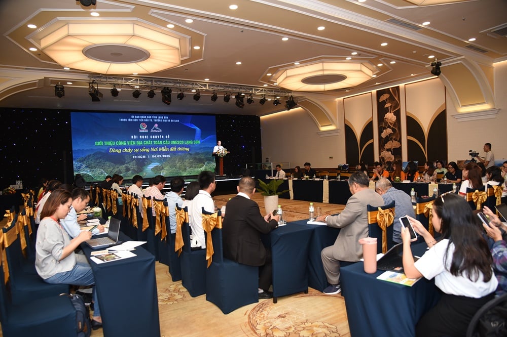 Lạng Sơn tổ chức Hội nghị chuyên đề giới thiệu Công viên địa chất toàn cầu UNESCO Lạng Sơn tại thành phố Hồ Chí Minh - Ảnh 2.