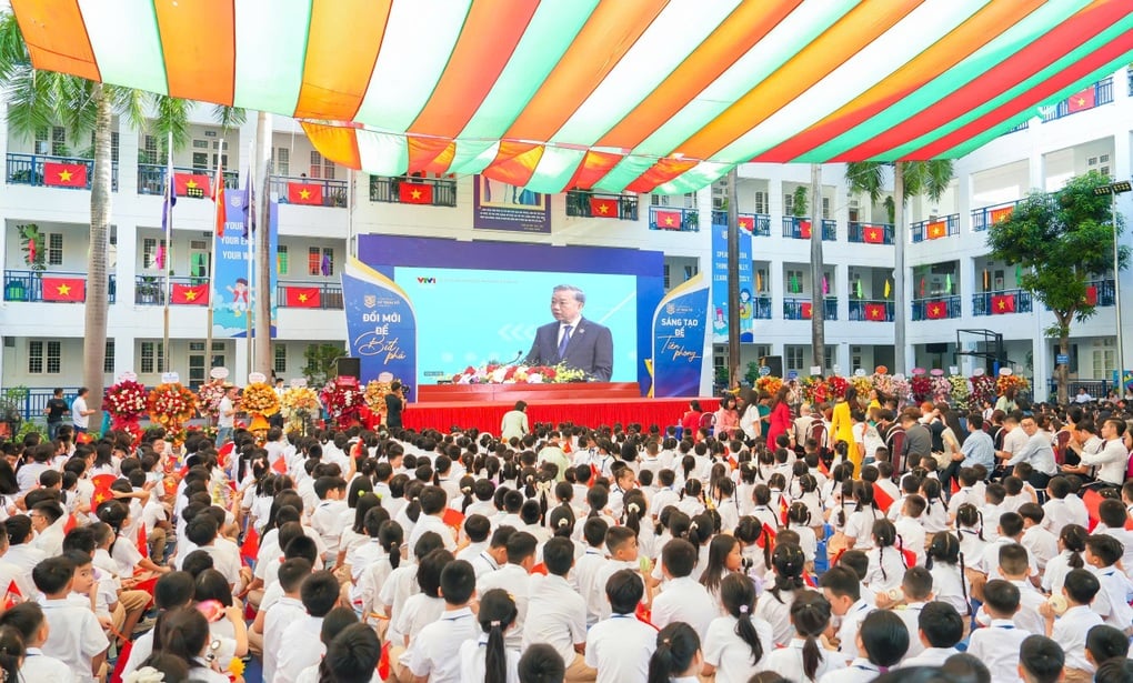 Ấn tượng lễ khai giảng năm học mới tại Hệ thống Giáo dục Lý Thái Tổ - 1