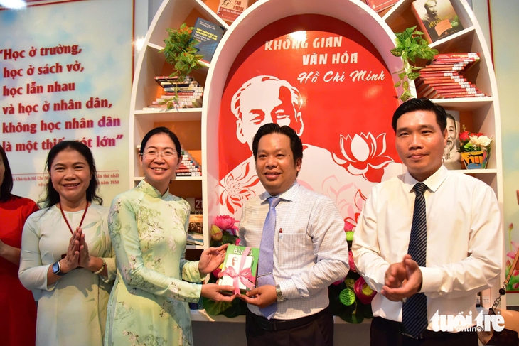 Không gian văn hóa độc đáo ở Trường Trần Huy Liệu - Ảnh 1.