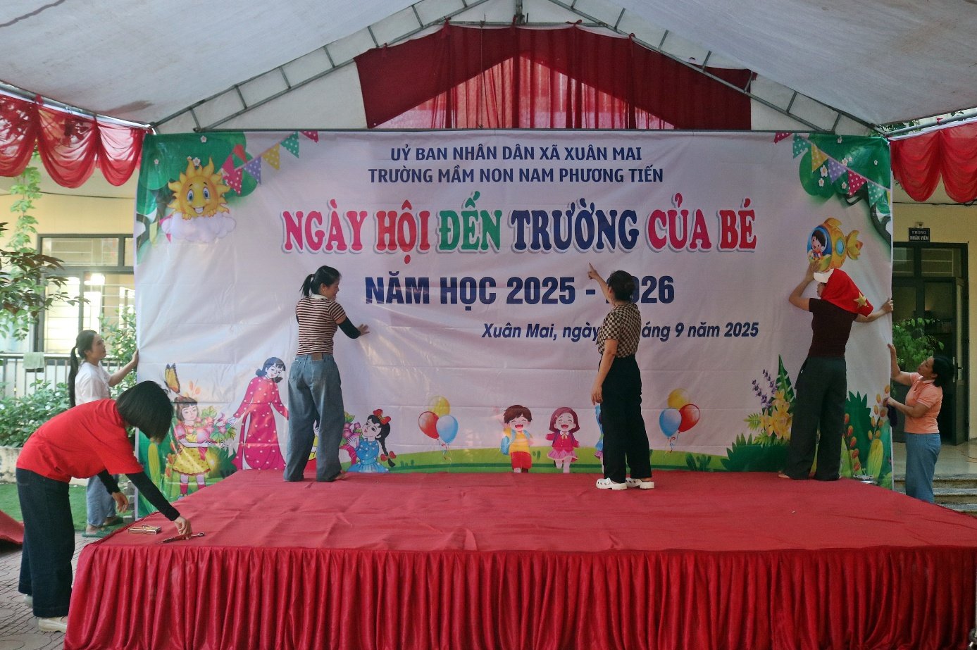 Xã Xuân Mai: Chuẩn bị chu đáo các điều kiện cho Lễ khai giảng năm học mới- Ảnh 4.