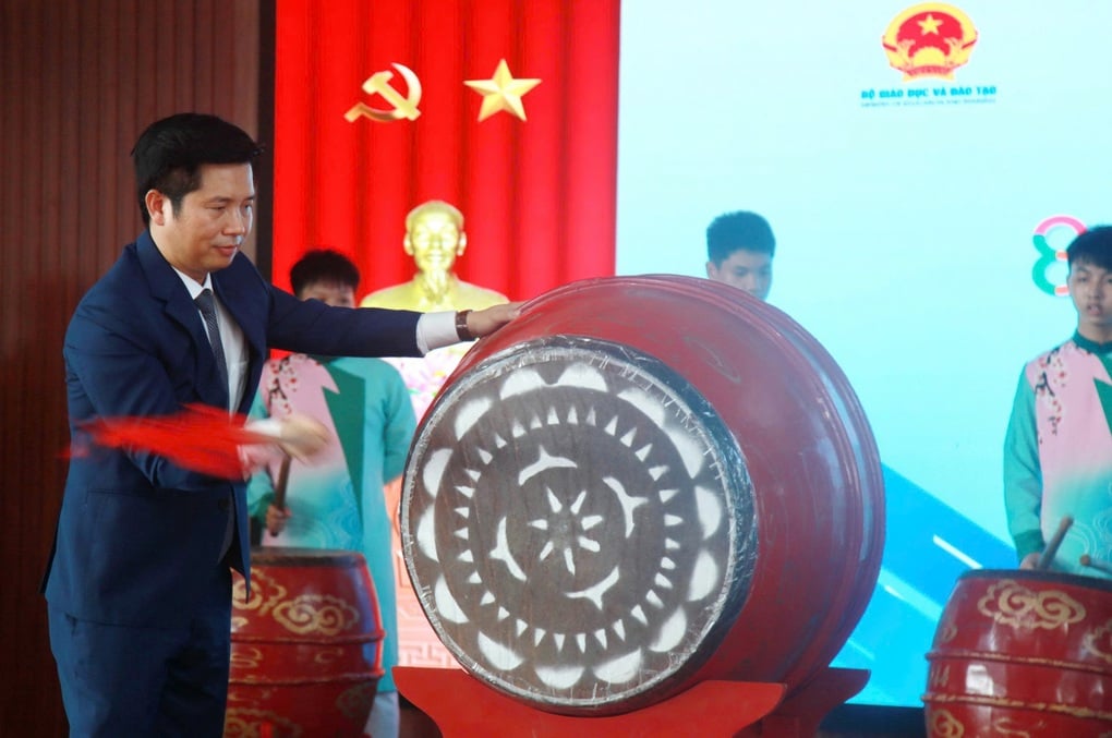Lễ khai giảng ở ngôi trường mang tên cố Tổng Bí thư Đỗ Mười - 1