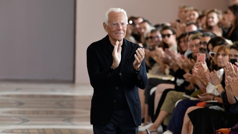 អ្នករចនា Giorgio Armani ។ (រូបថត៖ Xinhua)