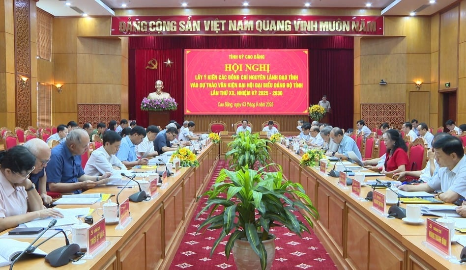 Đồng chí Phó Bí thư Thường trực Tỉnh ủy Vũ Hồng Quang báo cáo đề dẫn tại Hội nghị.