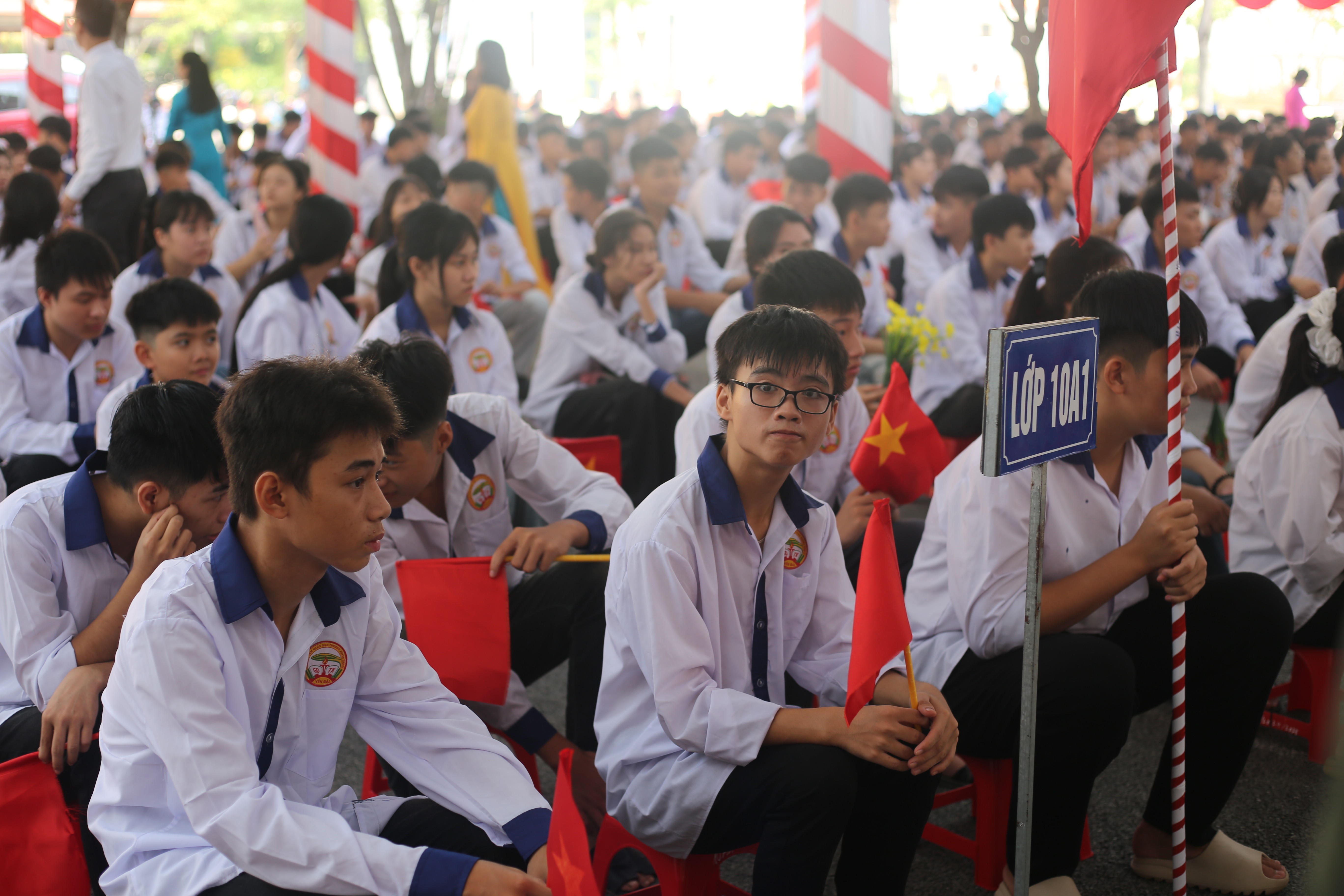 Học viên Trung tâm Giáo dục thường xuyên tại Lễ khai giảng năm học 2025 - 2026.