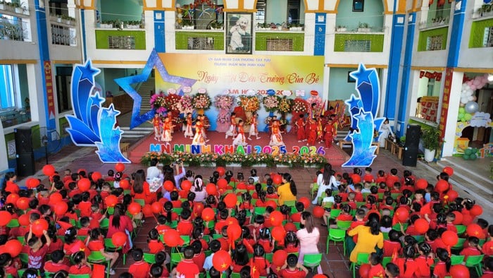 Học sinh hân hoan trong Lễ khai giảng đặc biệt- Ảnh 2.