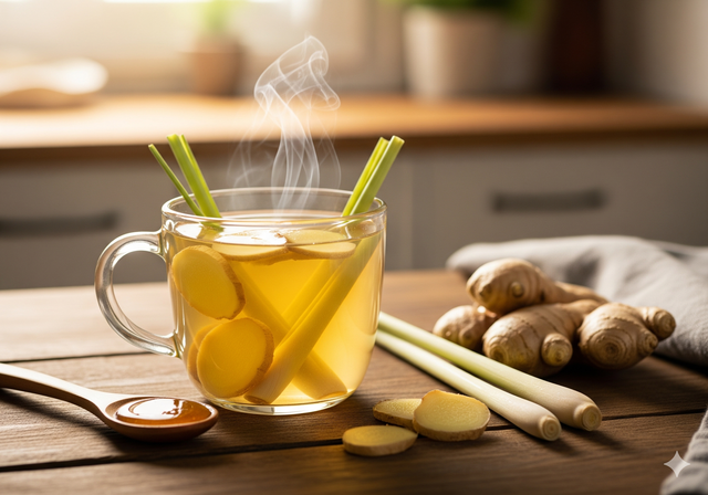 Trà sả gừng: Nhiều lợi ích và cách pha tốt nhất - Ảnh 1.