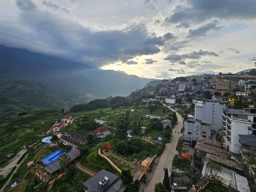 Hoàng hôn ở Sa Pa.