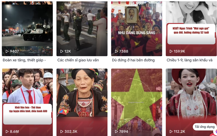 Trăm ngàn video yêu nước trên TikTok, hút hàng tỉ lượt xem - Ảnh 1.