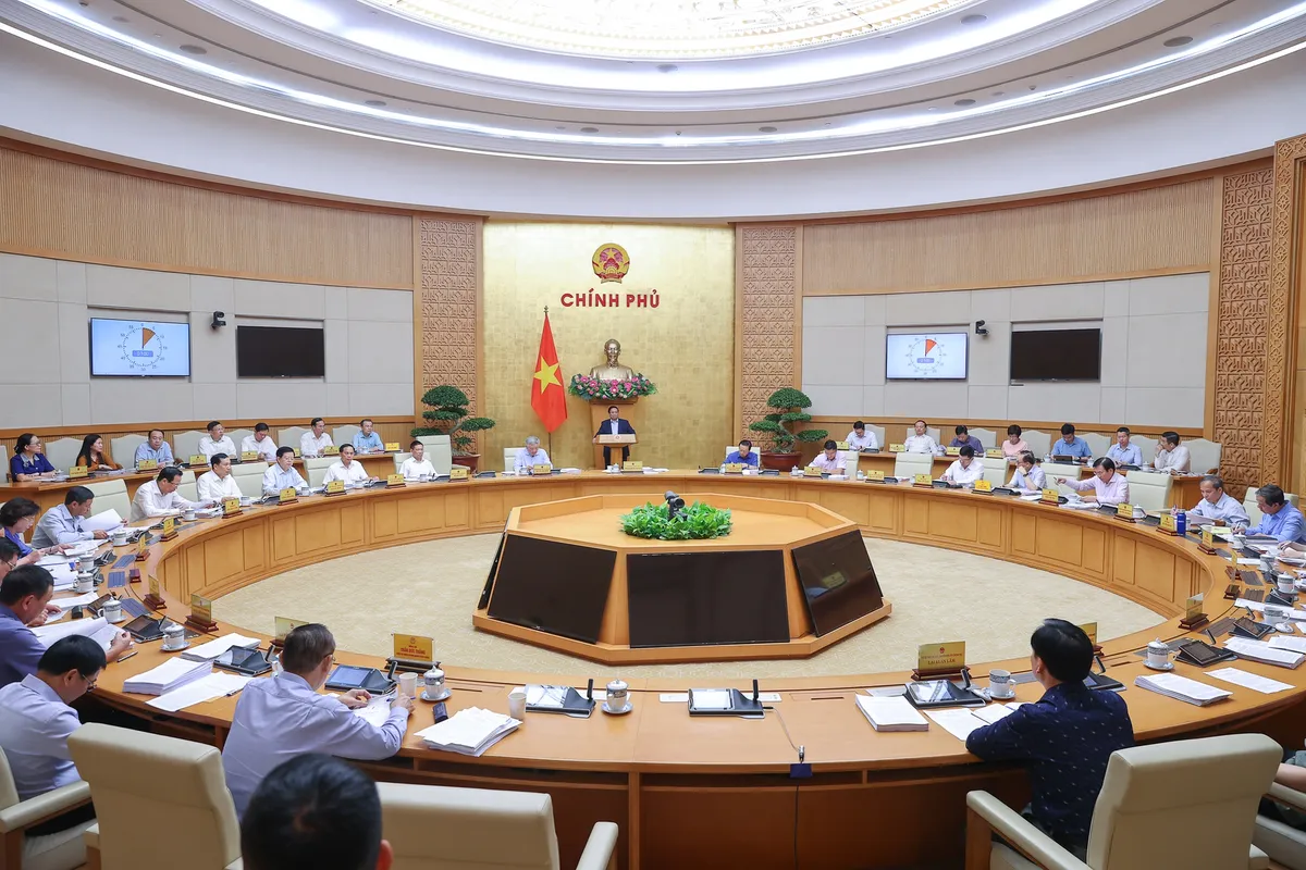 Sáng 6/9, Thủ tướng Phạm Minh Chính chủ trì phiên họp Chính phủ thường kỳ tháng 8/2025.