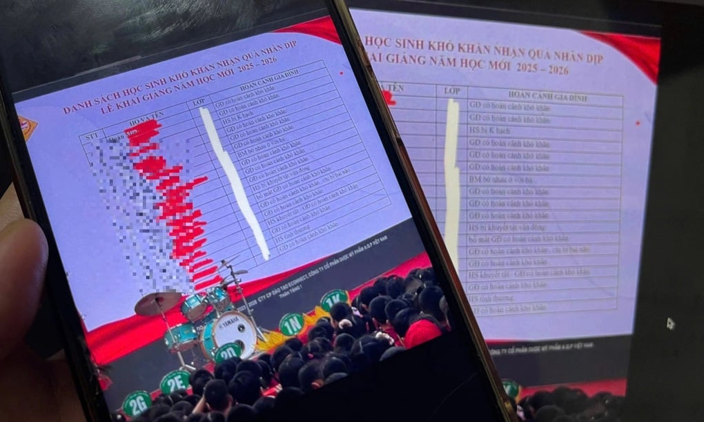 Trường học xin lỗi vì “bêu tên” học sinh khó khăn trong lễ khai giảng - 1