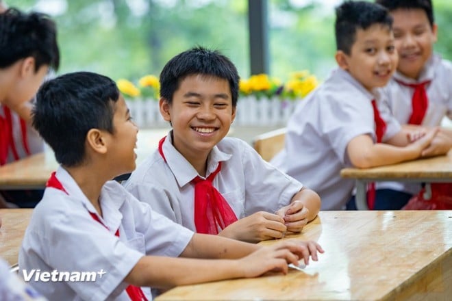 Nghị quyết 71 mở cơ chế đột phá để thu hút mọi nguồn lực cho giáo dục. (Ảnh: Hoài Nam/Vietnam+)