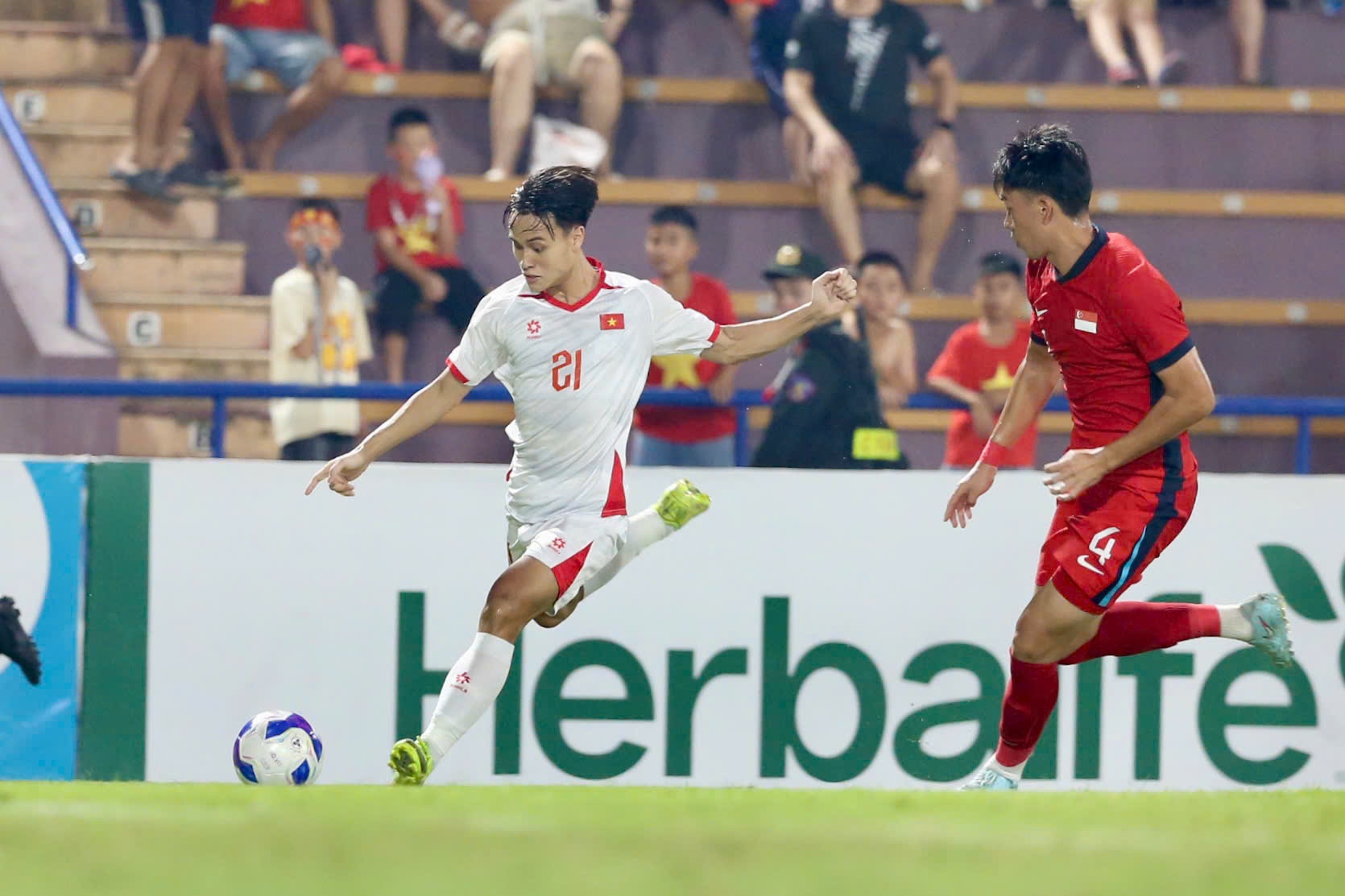 U23 Vietnam vs Singapura (foto 6)