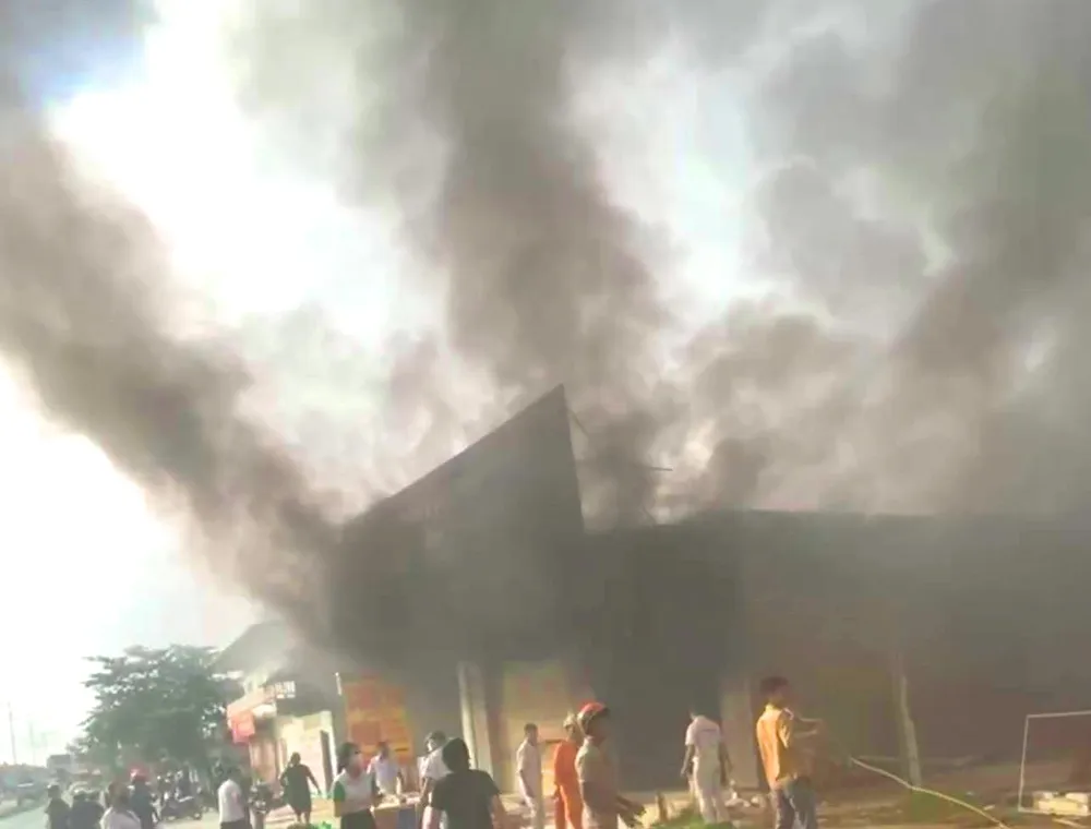 Scene of the fire