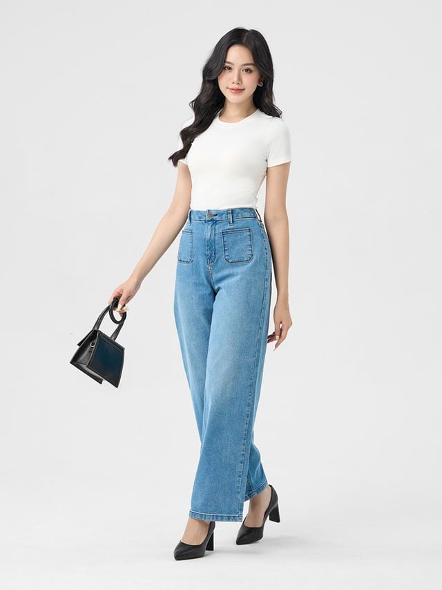 Bí quyết mix đồ cực chất với áo thun ôm để tôn lên phong cách riêng biệt - Ảnh 1.