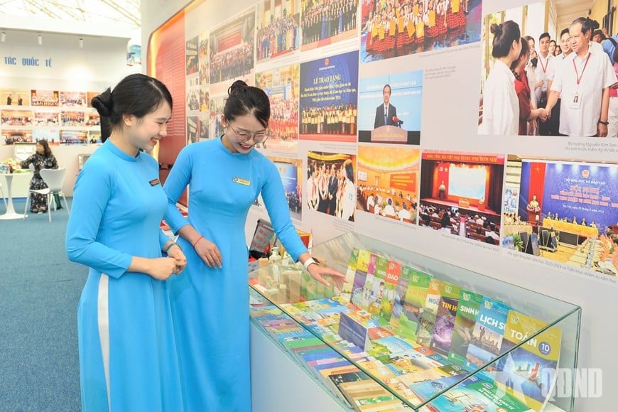 Ruang pameran Kementerian Pendidikan dan Latihan di Pameran Pencapaian Negara sempena ulang tahun ke-80 Hari Kebangsaan. Foto: MY MY