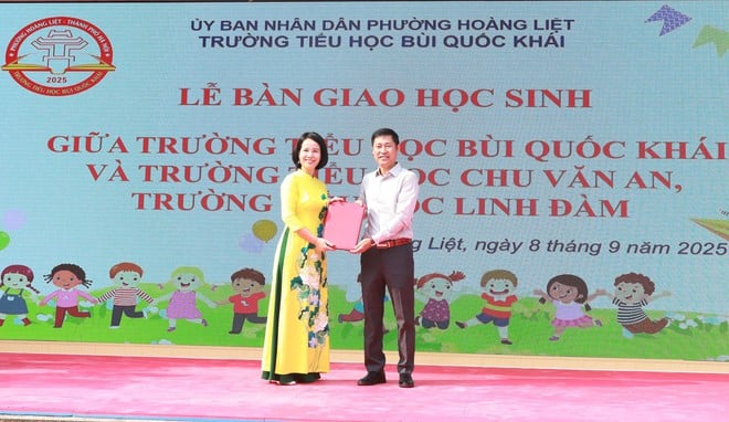 Trường Tiểu học Bùi Quốc Khái: Tiếp nhận 1.112 học sinh bắt đầu năm học mới- Ảnh 3.