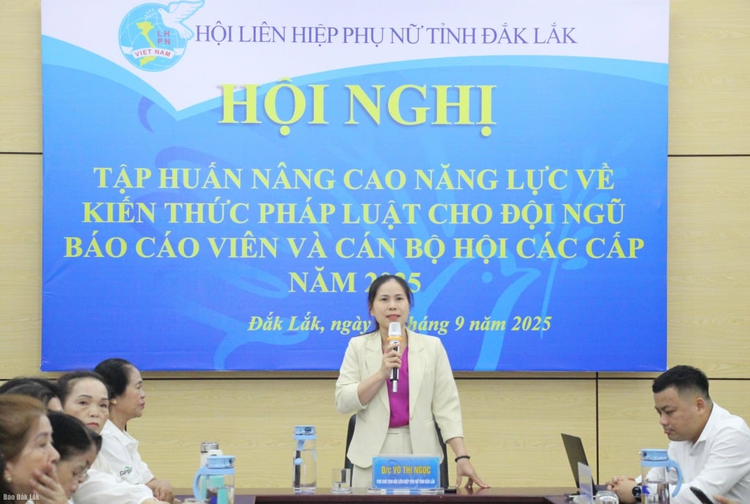 Vice President of Provincial Women's Union Vo Thi Ngoc