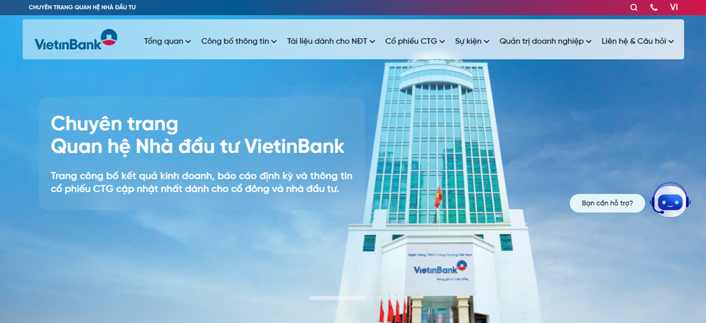 VietinBank launches new Investor Relations website - 1