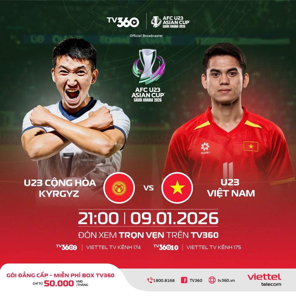 U23 VIỆT NAM SẼ CHẠM TRÁN U23 KYRGYZSTAN Ở VÒNG CHUNG KẾT U23 CHÂU Á 2026